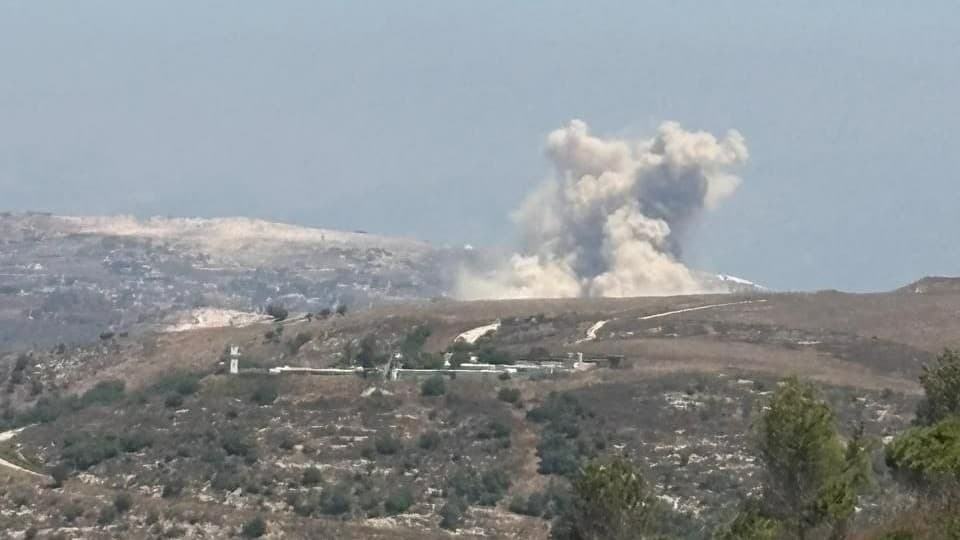 عملية تفجير كبيرة في بلدة الطيبة جنوب لبنان